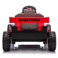 thumbnail image 5 of Xuanlur 12V Electric Car for Kids, Toddler Ride on Toys with Parent Remote Control, 2WD, LED, Battery Powered Electric Car for Kids with Bluetooth,3 Point Safety Belt (White), 5 of 7