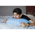 thumbnail image 7 of ALANDA Cooling Pillowcases, 2 Pack King Size Pillowcases Ultra Cool Pillow Cases with Stretch Japanese Q-max 0.55 Arc-Chill Cooling Fiber for Hair Skin Night Sweat Hot Sleeper - Blue, 7 of 7