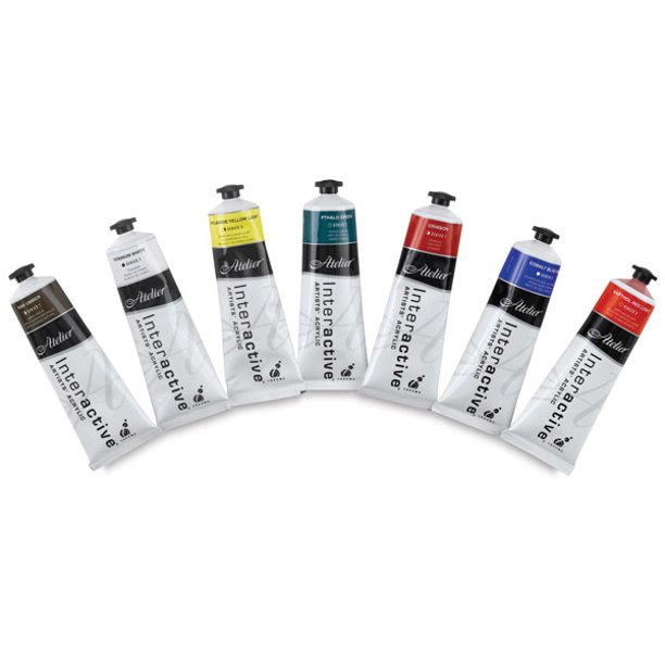 Chroma Atelier Interactive Artists' Acrylics Set of 7 Pastel Colors