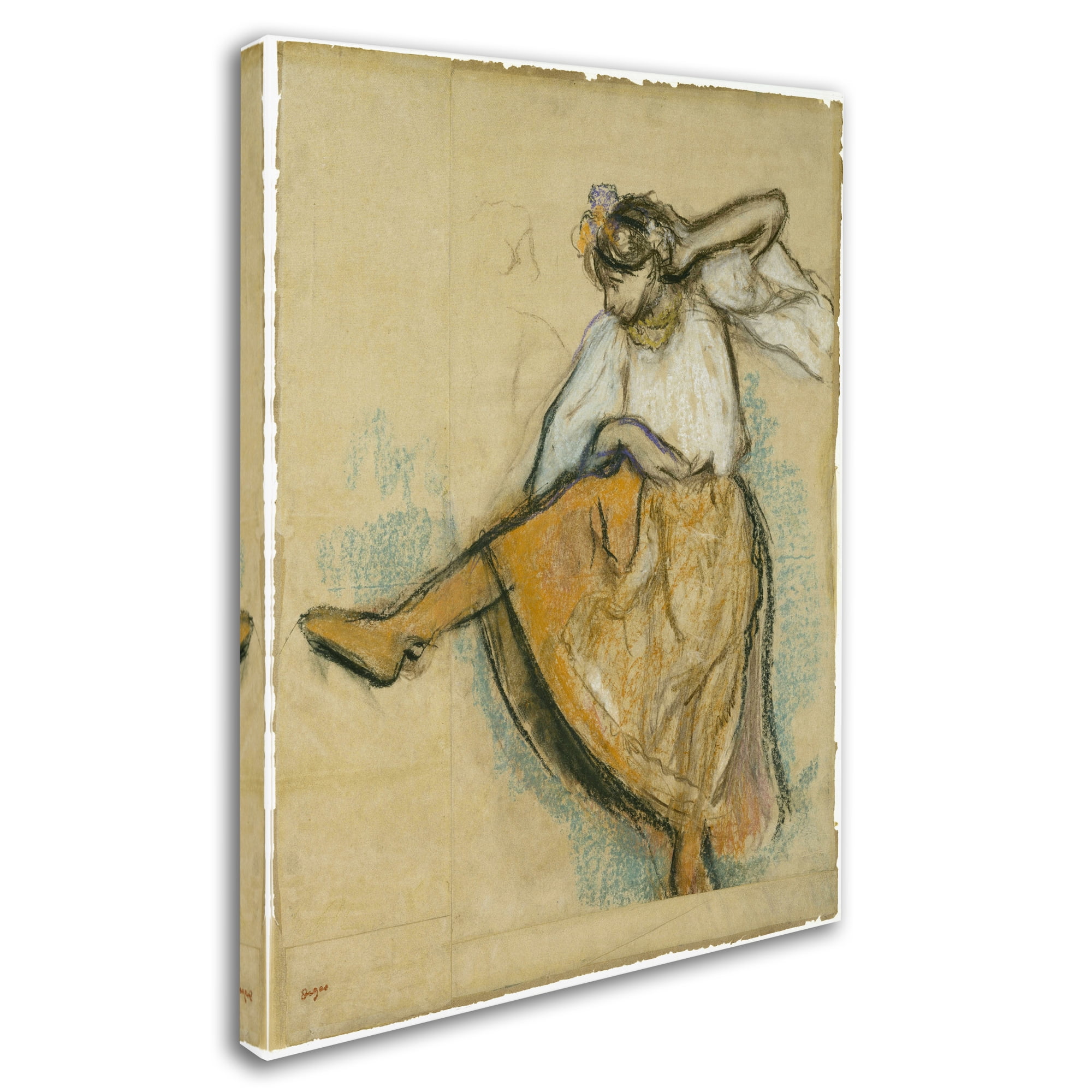 Trademark Fine Art 'The Russian Dancer' Canvas Art by Degas