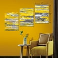 thumbnail image 6 of Canvas Wall Art Abstract,Yellow Wall Art Paintings for Bedroom Living Room Office Home Decoration Modern Canvas Artwork Wall Decor Ready to Hang 12''''x16'''', 3 Pieces, 6 of 6