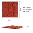 thumbnail image 6 of Christmas Elements Baking Mold Multi Cavity Cake Decoration Pan Holiday Chocolate Dessert Candy Tray DIY Cookie Sheet For Creative Family Holiday Baking Treats , Brown, 6 of 6
