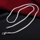 thumbnail image 3 of 40-75cm 925 Sterling Silver 1MM/2MM/3MM solid Snake Chain Necklace For Men Women Fashion Jewelry for pendant free shipping, 3 of 5