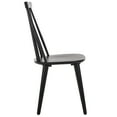 thumbnail image 5 of Safavieh Burris Traditional Wood Dining Side Chairs, Matt Black (Set of 2), 5 of 8