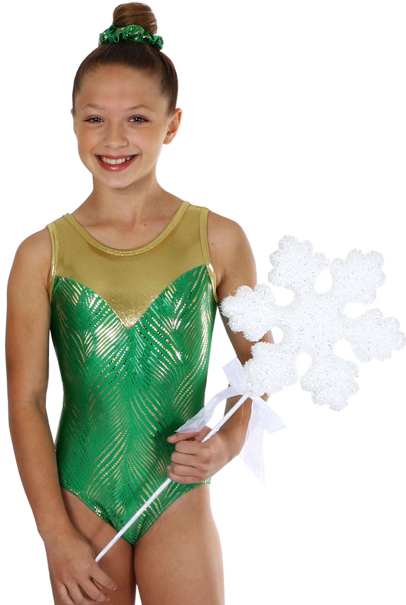 gold leotard