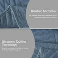 thumbnail image 4 of Davulos King Size Quilt Set Blue Bedspreads,Soft Bed Summer Quilt Lightweight Microfiber Geometric Pattern Coverlet for All Season(1 Quilt, 2 Pillow Shams), 4 of 10