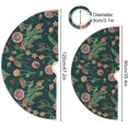 thumbnail image 3 of FMSHPON Snowflake Santa Xmas Tree Xmas Christmas Tree Skirt Stand Mat for Holiday Party Decoration Indoor Outdoor 48 inches, 3 of 6