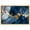 Gold Frame, variant on Dark Blue Texture with Golden Touch I Framed High-Gloss Acrylic Glass Blue Wall Art by Art Remedy, Gold Frame, 15 x 10