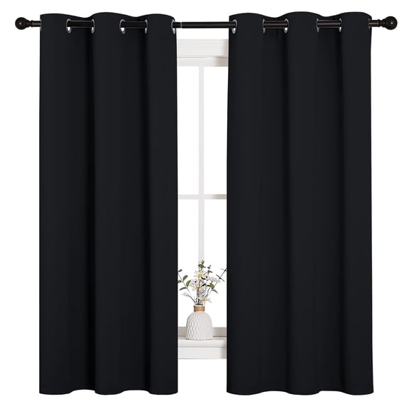 Dreamfair 2 Panels Blackout Curtains 52" x 84", Thermal Insulated Room Darkening Curtains for Bedroom & Living Room