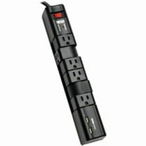 Tripp Lite  Protect It Surge Protector with 6 Rotatable Outlets 8 ft. Cord 2xUSB Charging Ports