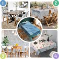 thumbnail image 5 of Blue Marble Abstract Tablecloth,Wipeable Polyester Table Cover for Rectangle Tables,Foldable Tablecloth Cute Tablecloths for Dining Room Camping Indoor Outdoor, 5 of 6