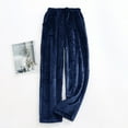thumbnail image 2 of Chbgutlmr Pajama Pants for Women Drawstring Elastic Waist Winter Warm Flannel Pjs Soft Comfy Fuzzy Trousers, 2 of 6