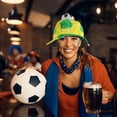 thumbnail image 3 of KAKOWELY Sombrero de animadora de fútbol, accesorio de disfraz, divertido sombrero con temática de fútbol (Brasil), 3 of 4