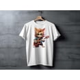 thumbnail image 5 of Cat Kitten Guitar Player T-Shirt Tee, Gift For Music Lover, Guitarist Shirt, Guitar T-Shirt, Music Lover Tee Rocker Rock Lover Tshirt, 5 of 9