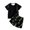 F-Black, variant on WhouRiu Boys Casual Outfits Short Sleeve Tees Dinosaur Graphic Shorts Sets Kids Summer Daily Clothes