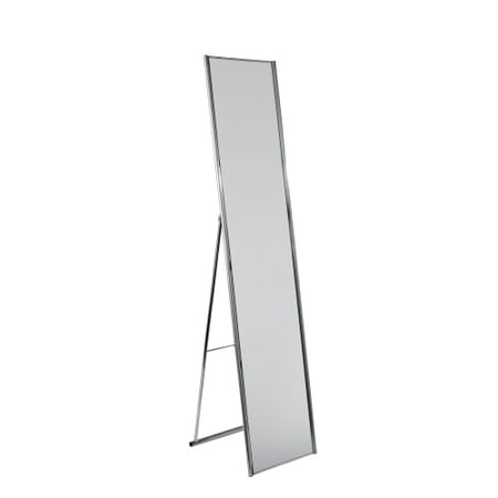 Adesso Alice Floor Mirror, Champagne Steel