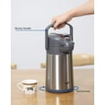 thumbnail image 4 of 74oz Airpot Coffee Dispenser with Pump, Insulated Coffee Carafe for Hot Liquids, Stainless Steel Vacuum Insulated Pump Dispenser for Hot/Cold Beverages (2.2L), 4 of 8