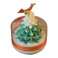 thumbnail image 2 of Mecorevxz Christmas Decorations Christmas Tree Shaped Candle with Glass Red White Green Xmas Wax Scented Candles for Winter Holiday Party Table Decor,Christmas Gifts(Green), 2 of 7