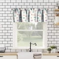 thumbnail image 2 of Ocean Beach Theme Window Valance Curtain,Starfish Seashells Coral, Decorative Curtain Valance for Kitchen Bedroom Decor with Rod Pocket, 2 of 5
