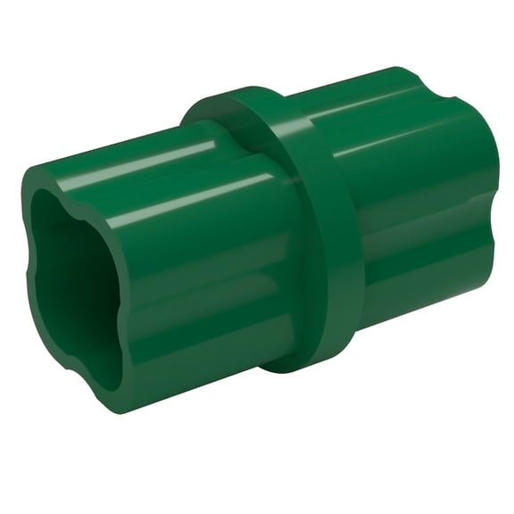 FORMUFIT F001ICO-GR-10 Internal PVC Coupling, Furniture Grade, 1 in. Size, Green, 10-Pack