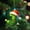 J, variant on CuiLiyq 26 Letter Ornaments Christmas Tree Decorations, 3.2 Inch Green Xmas Tree Initials Ornament with Santa Hat, for DIY Crafts Home Party Supplies (2D Acrylic, B)