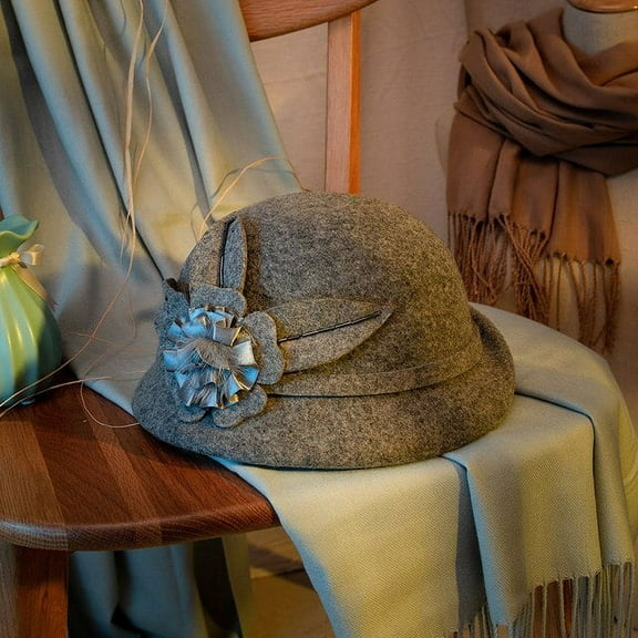 CoCopeaunt Fall, Winter, And South Korean Versions Of The Elegant Flower Wool Beret Retro British Curly Top Hat