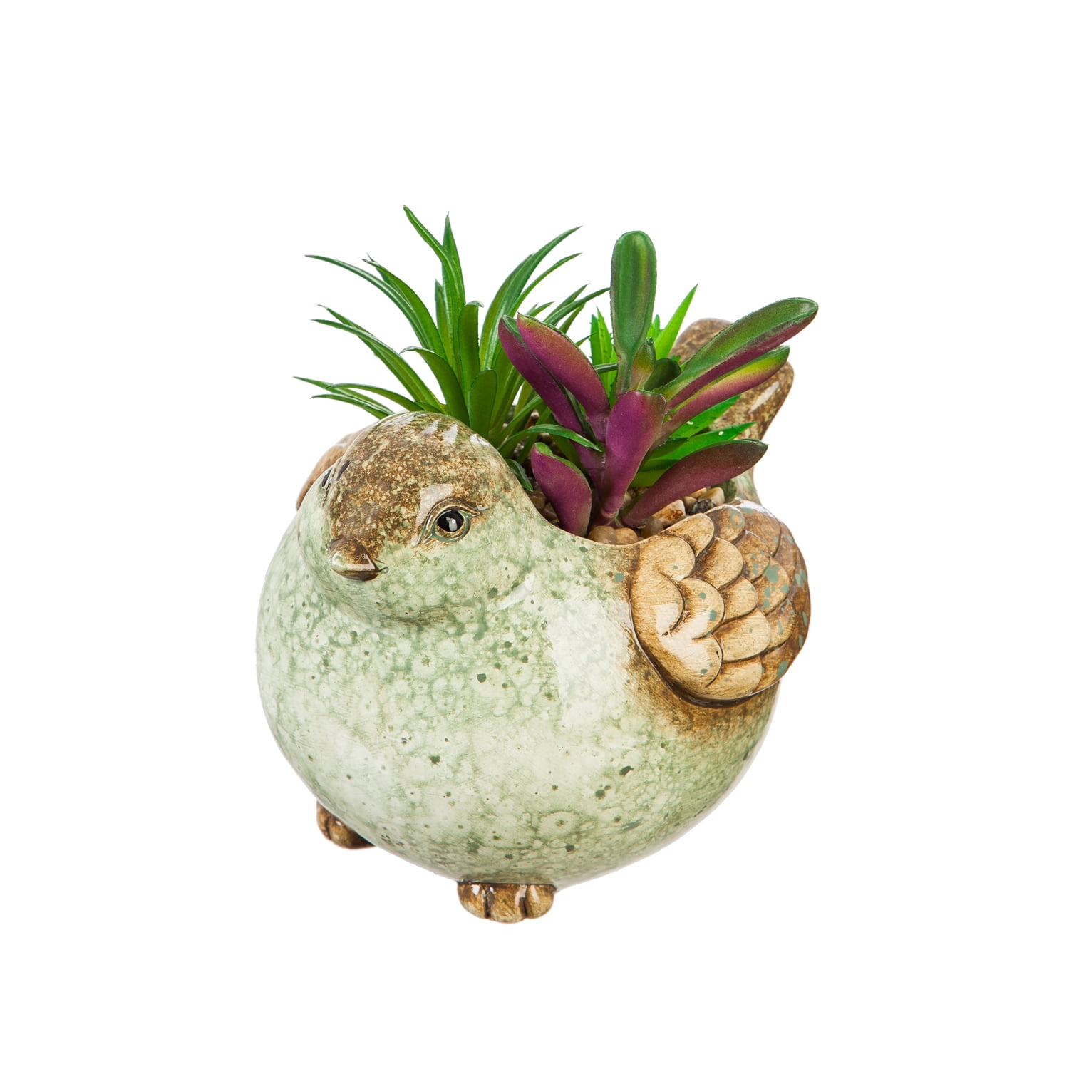 Abigails Planter with Bird on Lid main image 0
