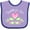 Lavender and Purple, variant on Inktastic Daddy's Girl Heart Flowers Girls Baby Bib