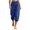 Blue, variant on Hurxie Womens Baggy Pleated Harem Pants Summer Elastic High Waisted Wide Leg Balloon Cotton Lounge Crop Pants White,S