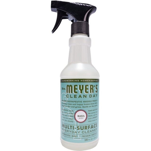 Mrs Meyers Clean Day MultiSurface Everyday Cleaner, Basil 16 ea (Pack