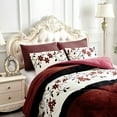 thumbnail image 2 of JML Sherpa Blanket 510 GSM Reversible Flannel Fleece Comforter Type, King, 3 Piece, 79" x 91", 2 of 6