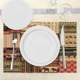thumbnail image 3 of Ambesonne African Place Mats Set of 4, Patchwork Style, Standard Size, Red Green Black, 3 of 6
