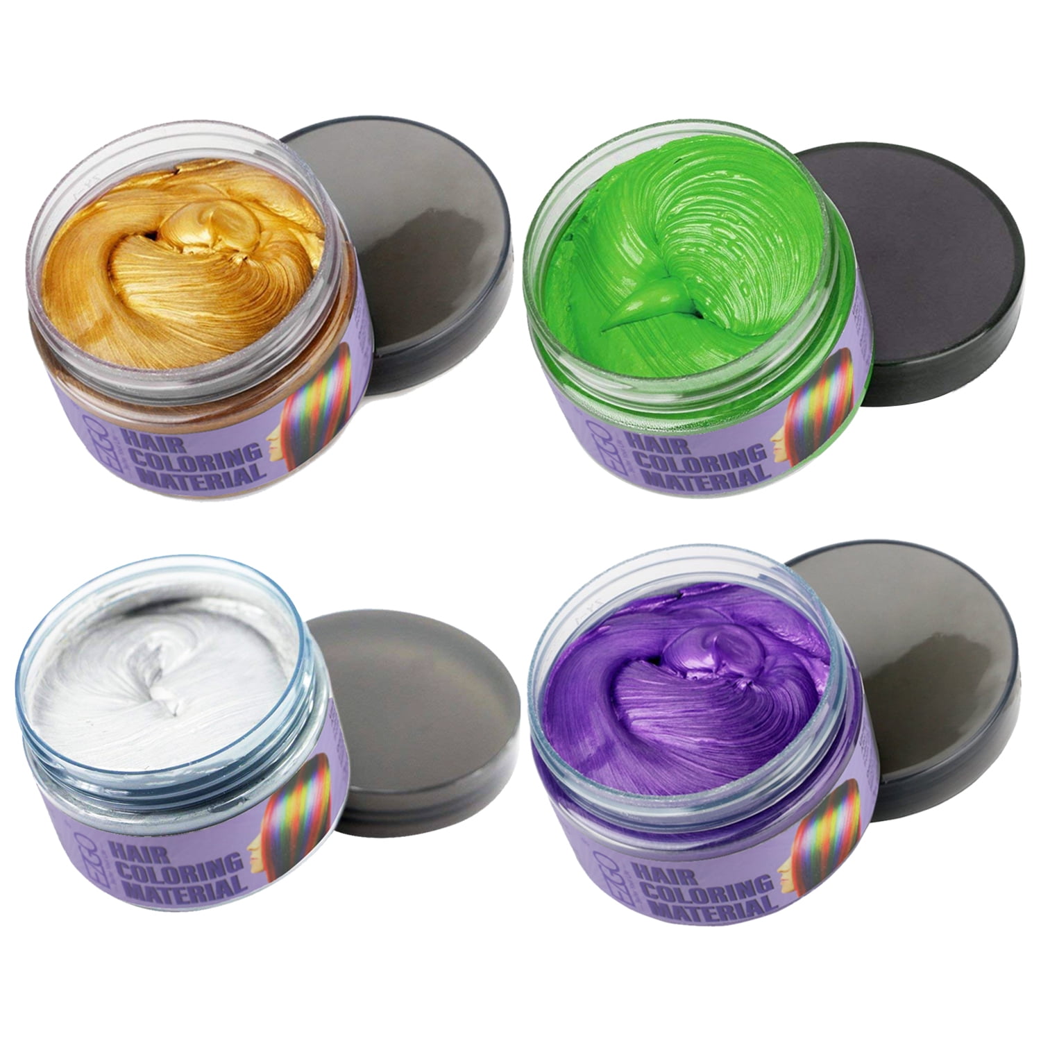Hair Wax Colors Kit Temporary Hair Color Easy to Rinse Out Hair
