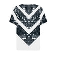 thumbnail image 4 of EINCcm Tops for Women Short Sleeve V Neck 2024 Summer Casual T Shirt Tee Fashion Button Blouses Basic Pullover Top, 4 of 5
