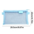thumbnail image 2 of Transparent Mesh Pencil Case Zipper Pouch, Lightweight Nylon Mesh Storage Bag for Pens Markers Makeup Brushes Cables Travel Essentials, Multipurpose Organizer in Multiple Colors, 2 of 3