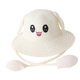 thumbnail image 3 of Sombrero de paja con orejas de moda con orejas que se mueven y saltan, gorras de pescador de protección para blanco lechoso, 3 of 9