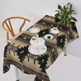 thumbnail image 3 of Aztec Tablecloth,Tribal Geometric Design Vintage Style Table Cloth Boho Chic Washble Table Cover for Dinning Kitchen Farmhouse Party Decor 60"x120", 3 of 6