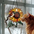 thumbnail image 5 of sruoe Sun Catcher, Stained Glass Window Hanging, Suncatcher Cardinal Acrylic, Garden Ornaments, Pendant Sun Catcher for Home Yard Wall Art Window Decor, 5 of 7