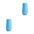 thumbnail image 1 of Advancent Copas de cóctel de doble capa, flauta de champán de varios colores, vasos de OZ irrompibles, vaso de vino de regalo dulce, azul cielo Cielo azul arpox.180ml 2piezas, 1 of 6