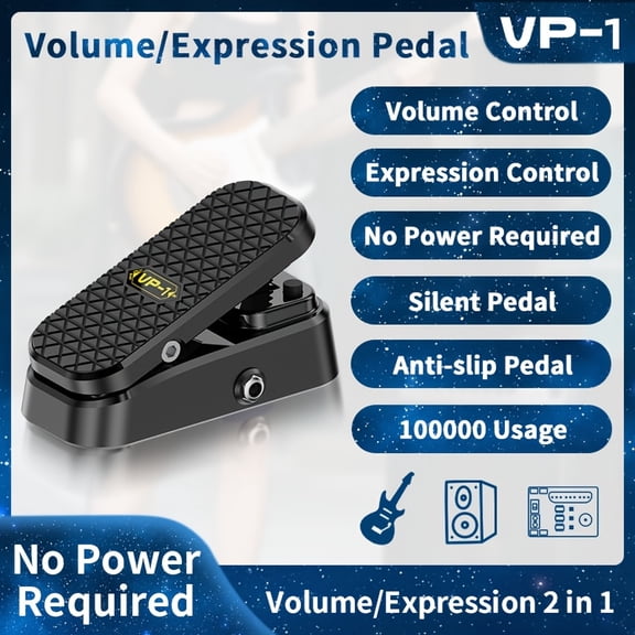 Volume expression pedal, silent and non-slip, electric guitar amplifier effects pedal