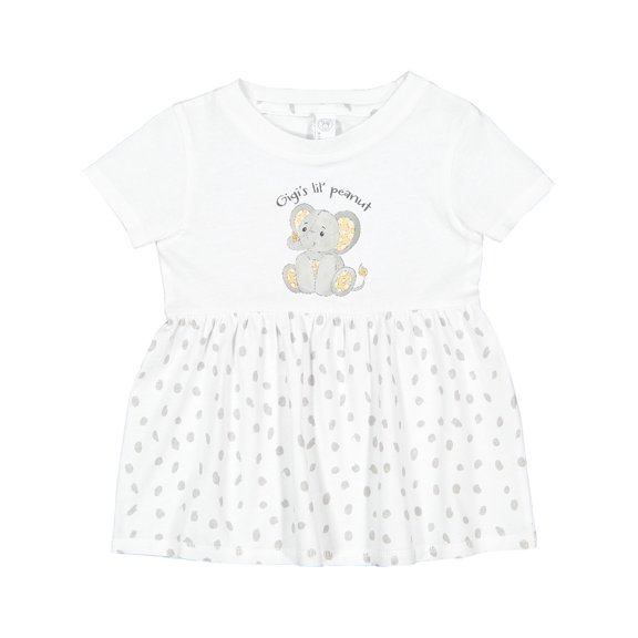 Inktastic Gigi's Lil' Peanut Girls Baby Dress