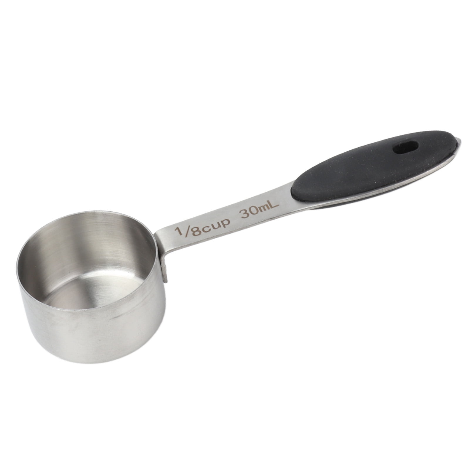 Coffee Measure Spoon Scoop Set of 2 Stainless Steel 1/8 Cup Utensil  Al-De-Chef 