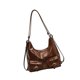 thumbnail image 5 of Bolsa de hombro de damas de mochila casual elegante para el trabajo de vacaciones que sale de compras de citas Marrón, 5 of 8