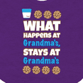 thumbnail image 4 of Inktastic What Happens at Grandma's Boys or Girls Baby Bib, 4 of 4