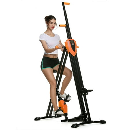 Total Body Workout Climber/Stepper Foldable Vertical Climber Machine Exercise Stepper Cardio Workout Fitness Gym