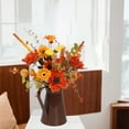 thumbnail image 6 of geerera Simulated Sunflower Bouquet, Artificial Fall Flowers with Metal Pot for Mantel Display, Table Centerpiece, Fall Home Decor, 6 of 6
