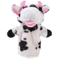 thumbnail image 1 of EeaseMX Marionetas de mano de peluche con forma de vaca de dibujos animados, juguetes para contar historias para niños y bebés., 1 of 7