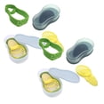 thumbnail image 1 of Oleegame 2PC Potato Fry Cutter Remover Multifunctional Peeler Fruit Tools 5 In 1 Set Core Closure Bags Lids Boxes Cutter Suitable For Fruit Green, 1 of 9