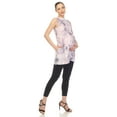 thumbnail image 2 of White Mark Women's Maternity Floral Sleeveless Tunic Top, 2 of 2