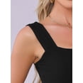 thumbnail image 5 of DARING DIVA Women's Summer Sleeveless Fitted Going Out Crop Top XL Black, 5 of 6